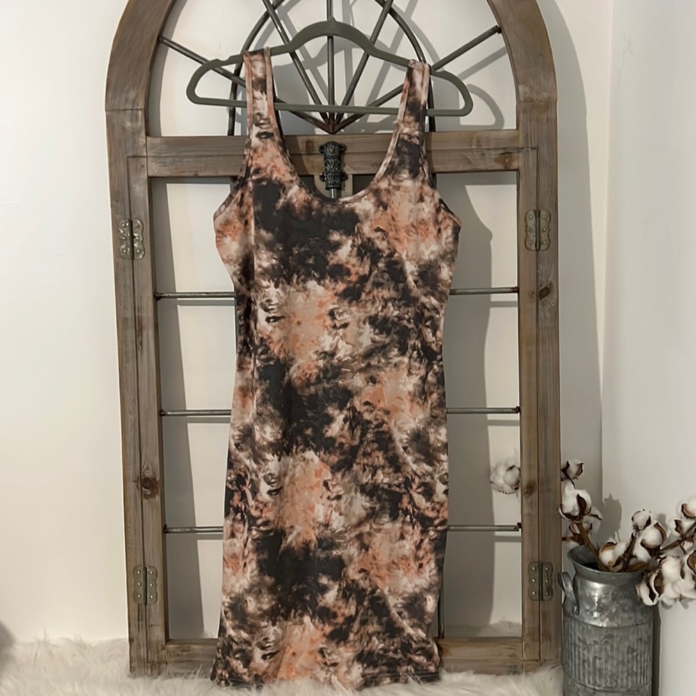 Full Circle Trends Tie Dye Tank Dress